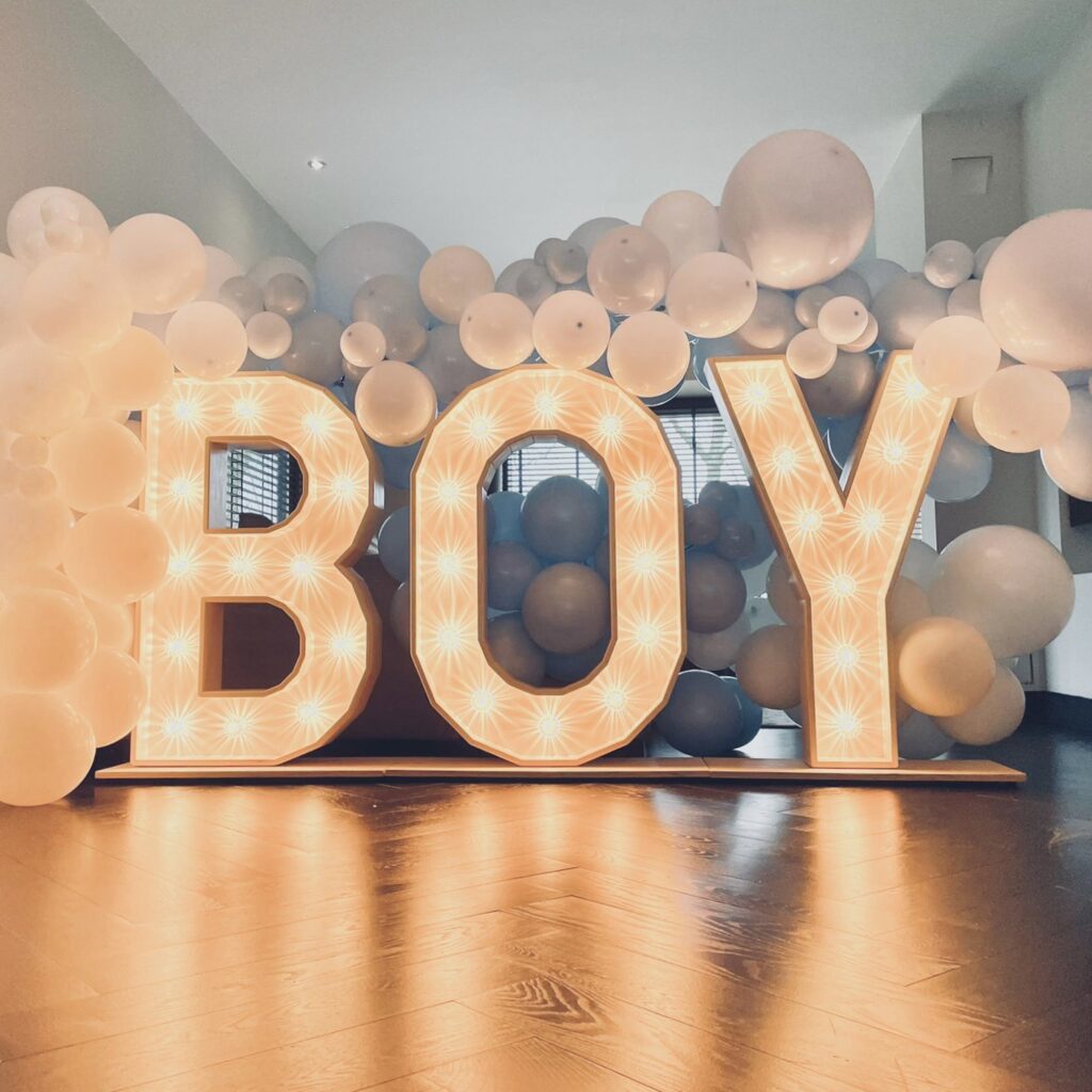 Boy babyshower decoratie