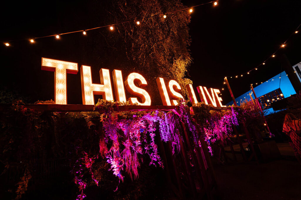 lichtletters zakelijk evenement