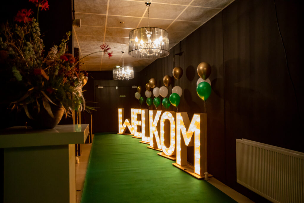 lichtletters zakelijk evenement