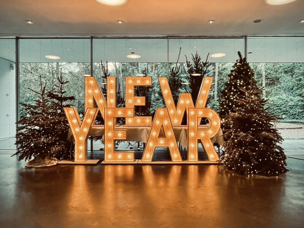 lichtletters nieuwjaar