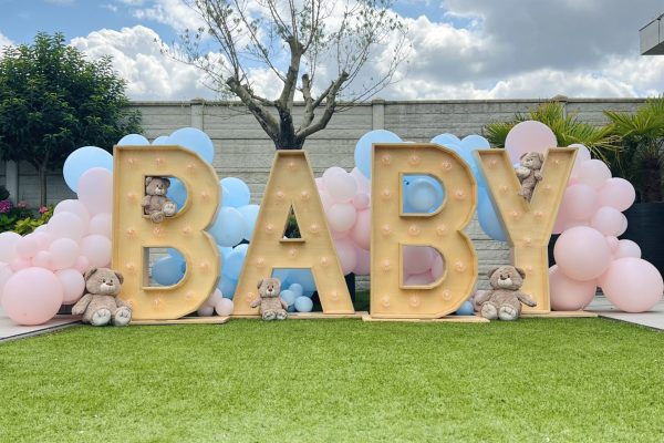 BABY lichtletters babyshower