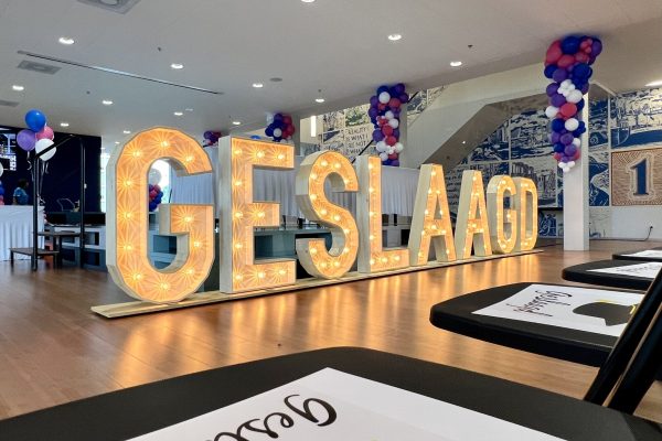 lichtletters diplomauitreiking geslaagd