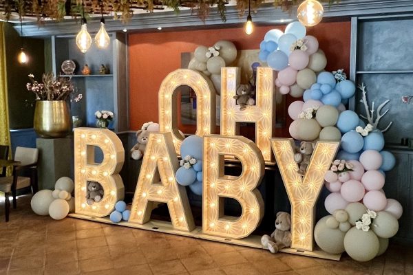 babyshower lichtletters