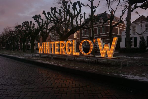 lichtletters kerst winterglow